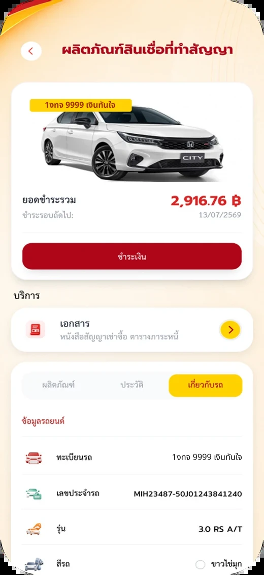 ดูสินเชื่อและชำระเงิน